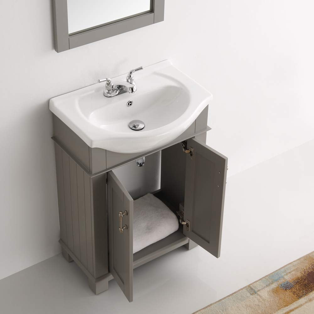 Juno Traditional Gray 24" Bathroom Vanity Set