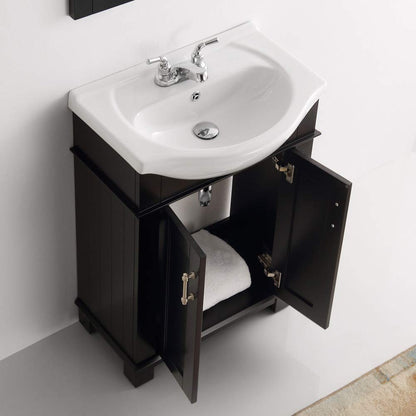 Juno Traditional Black 24" Bathroom Vanity