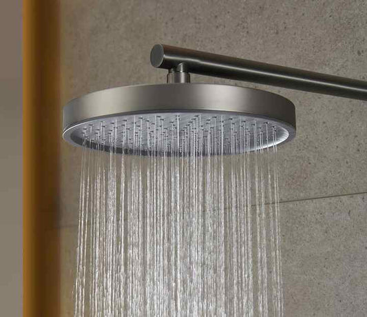 Juno Wall Mounted Dual Handle Rainfall Head Shower Set