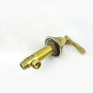 Juno Wall Mounted Bathroom Sink Gold Faucet