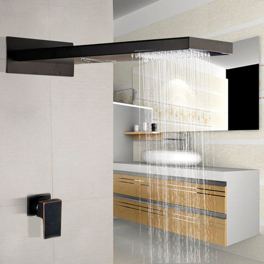 Juno Waterfall Rainfall Oil Rubbed Bronze Shower System