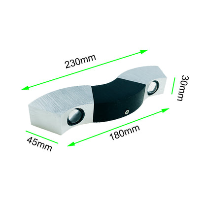 Juno Wave Shape Wall Mount 3 LED Wall Light Lamp For Bathroom Mirror Ideas