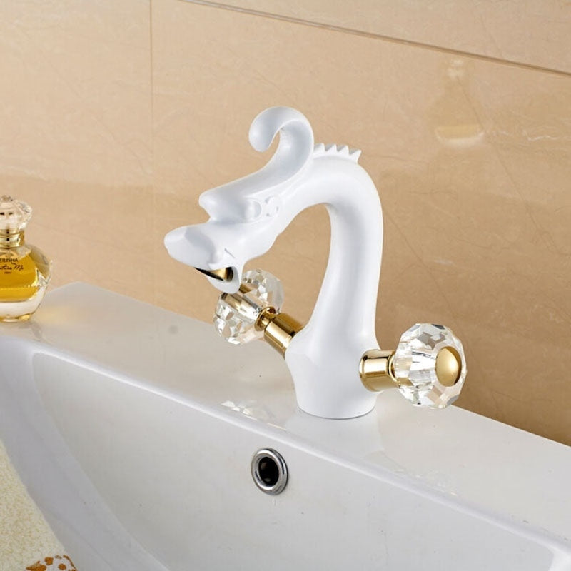 Juno White Dragon Bathroom Faucet