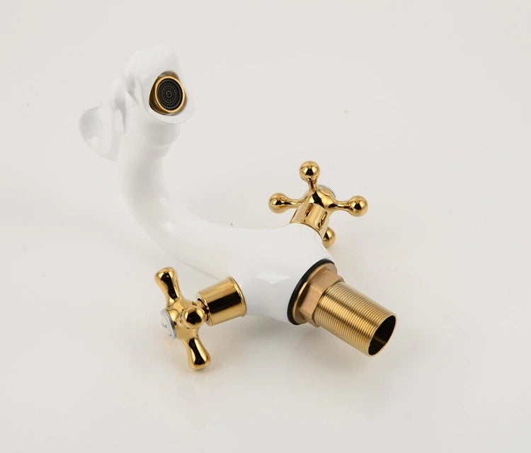 Juno White Dragon Bathroom Faucet