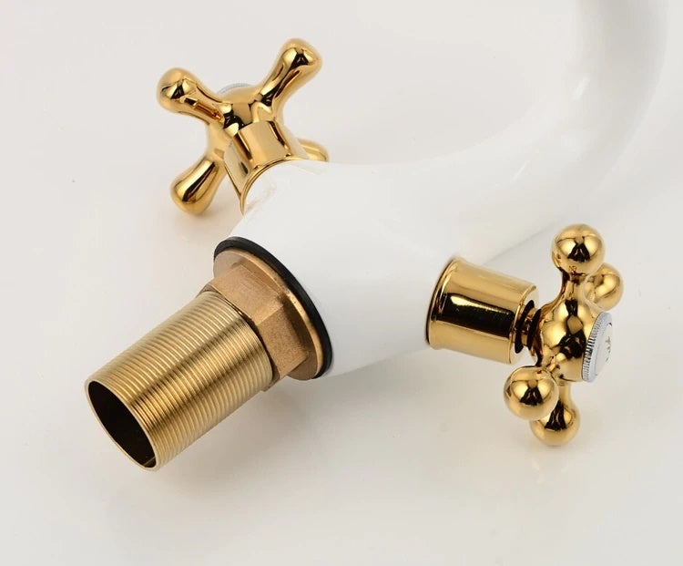 Juno White Dragon Bathroom Faucet