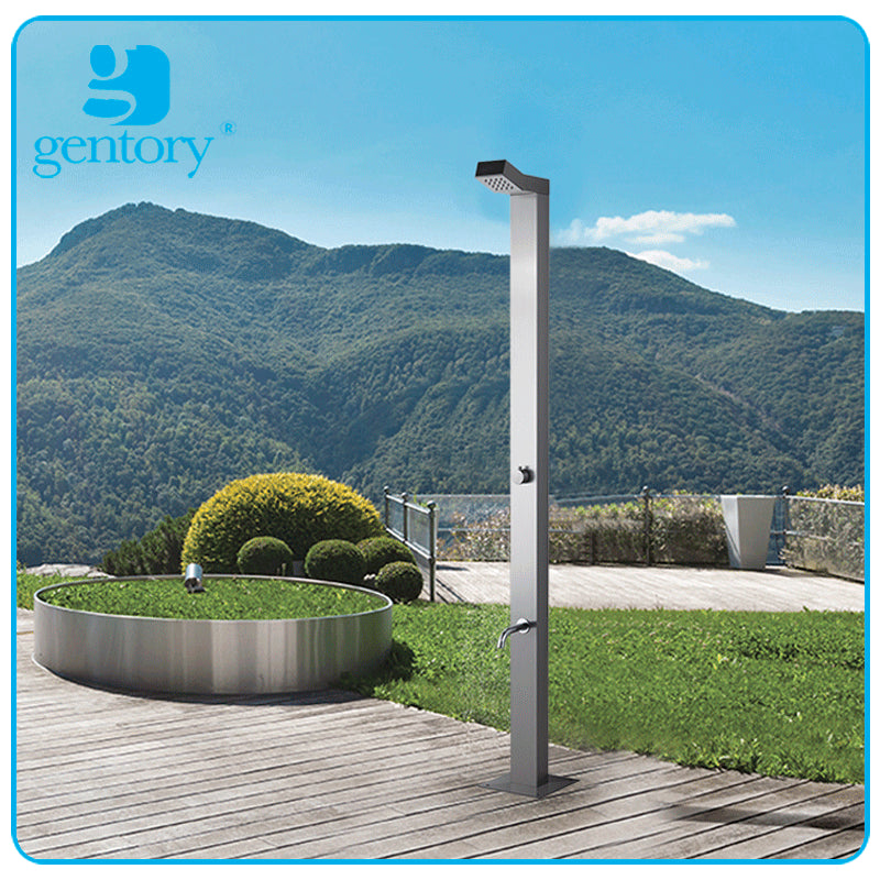 Juno Classical Design Stainless Steel Finish Outdoor Shower Stand