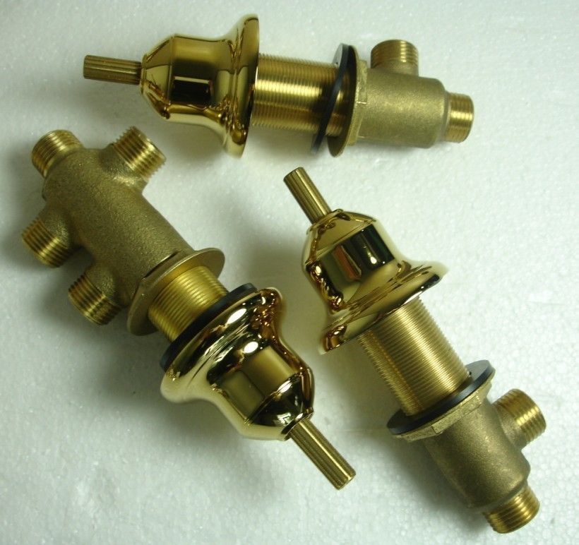 Gold Dragon Crystal Handle Shower Faucet With Handheld Shower  