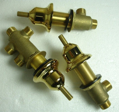 Gold Dragon Crystal Handle Shower Faucet With Handheld Shower  