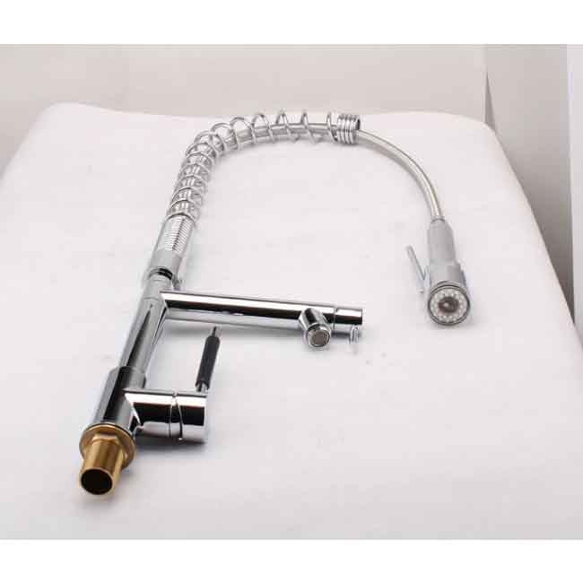 Pull Down Kitchen Sink Faucet with Color Changing LED 