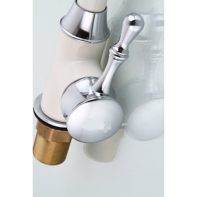 La Paz Kitchen Sink Faucet With LED light In White Painting