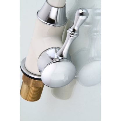 La Paz Kitchen Sink Faucet With LED light In White Painting