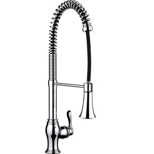 La Paz Single Handle Pull Down Sprayer Kitchen Sink Faucet In Chrome