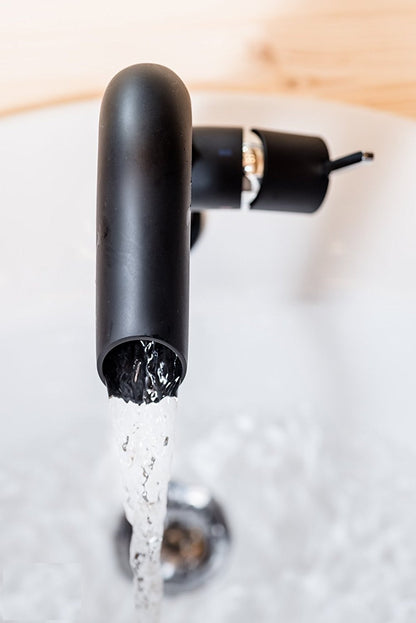 La Paz Sink Single Hole Faucet Mixer In Black Finish