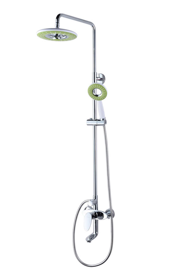 Latest Design 8 Rainfall Waterfall Chrome Finish Shower Faucet Set Bathtub Mixer Tap with Handheld Shower Head