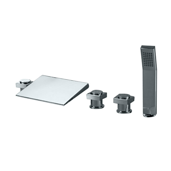 Hand-Shower LED Bath-Tub Faucet