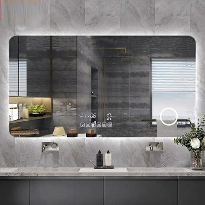 Juno Frameless Wall Mount Touch Screen Multifunctional LED Bathroom Mirror Fixture