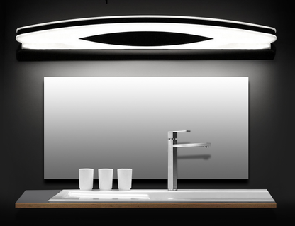 Juno New Stainless Steel Semi Circle Wall Chrome Bathroom Light Fixture LED Mirror Light