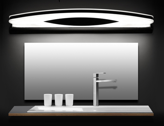 Juno New Stainless Steel Semi Circle Wall Chrome Bathroom Light Fixture LED Mirror Light