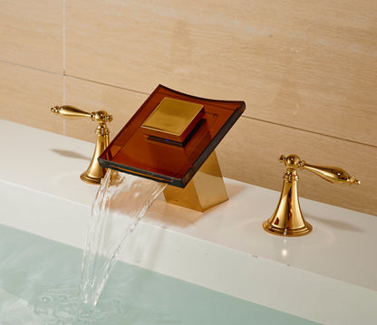 Bathroom Sink Faucet Gold Finish