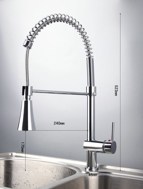 LED Kitchen Faucet with Mixer Tap - Dimensions