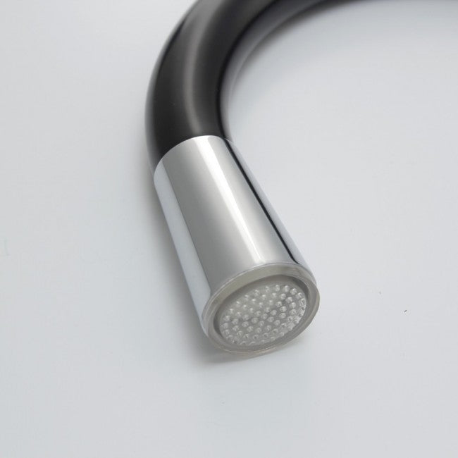 26" New Black Chrome Finish LED Kitchen Sink Faucet