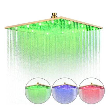 Juno Polished Gold 3 Way LCD Mixer Valve With Digital Display Bath Shower Faucet