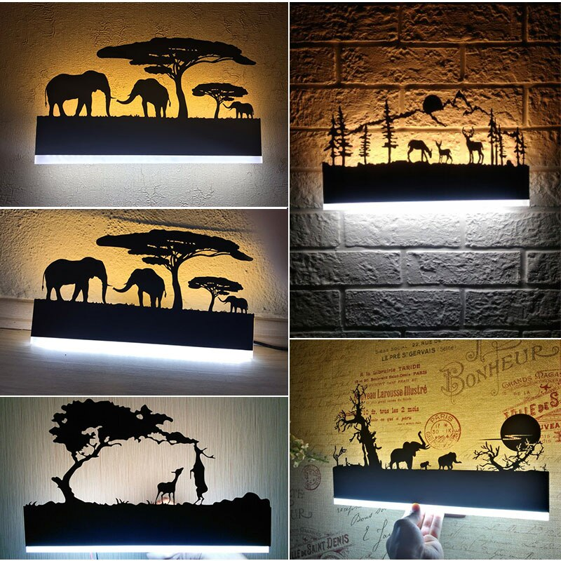 Juno Modern Bathroom Lighting Black LED Scenic Wall Sconce light Fixture