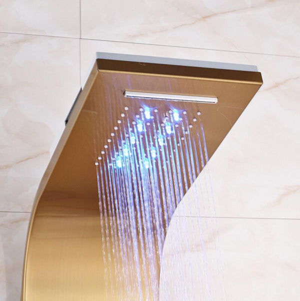 LED Shower Column Massage Jets With Hand Shower Set