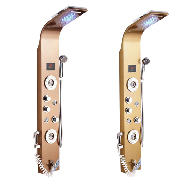 LED Shower Column Massage Jets With Hand Shower Set