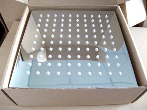 8" square led shower head brass chrome