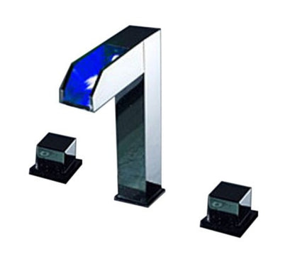 LED Waterfall Single Lever Bathroom Sink Faucet