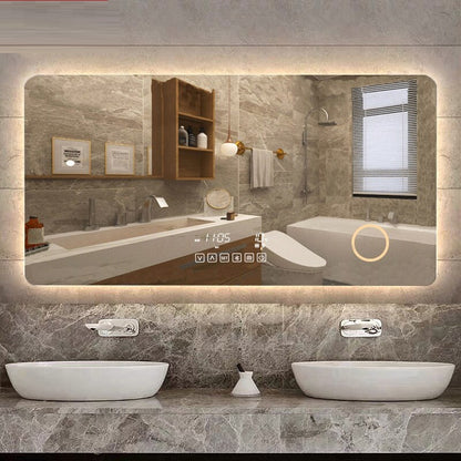 Juno Frameless Wall Mount Touch Screen Multifunctional LED Bathroom Mirror Fixture