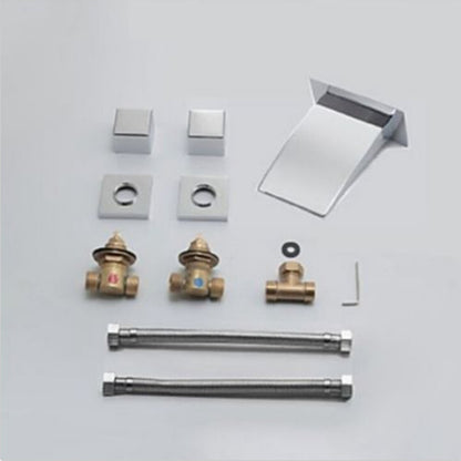 Lucca LED Waterfall Bathroom Sink Faucet Tub Mixer Tap