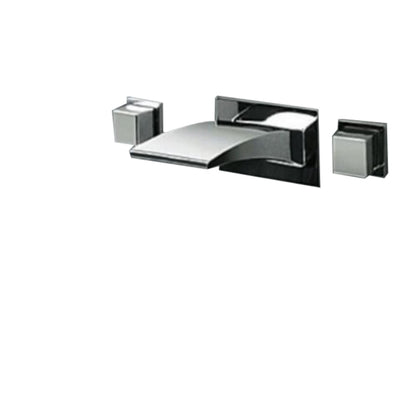 Lucca LED Waterfall Bathroom Sink Faucet Tub Mixer Tap