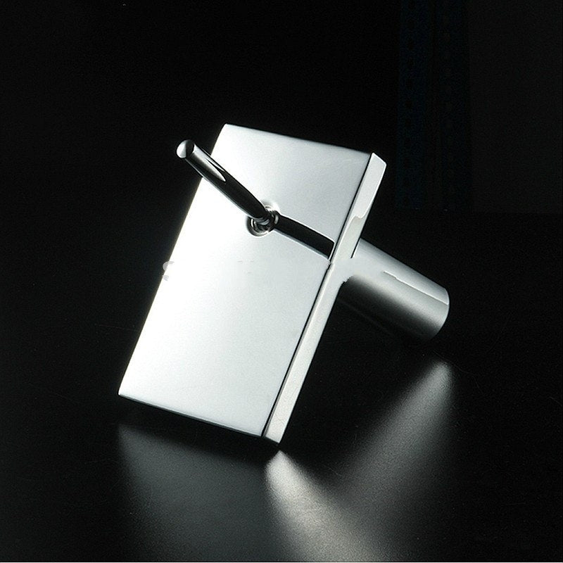 Luxurious Nature Widespread Waterfall Square Mixer Bathroom Faucet