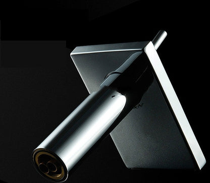 Luxurious Nature Widespread Waterfall Square Mixer Bathroom Faucet