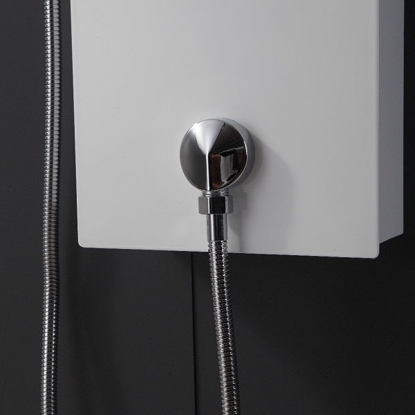 Luxury Design Stainless Steel Brushed Nickle LED Massage Shower Panel