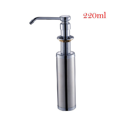 Luxury Kitchen Dual Faucet Chrome Finish Single Lever Deck Mount with Soap Dispenser