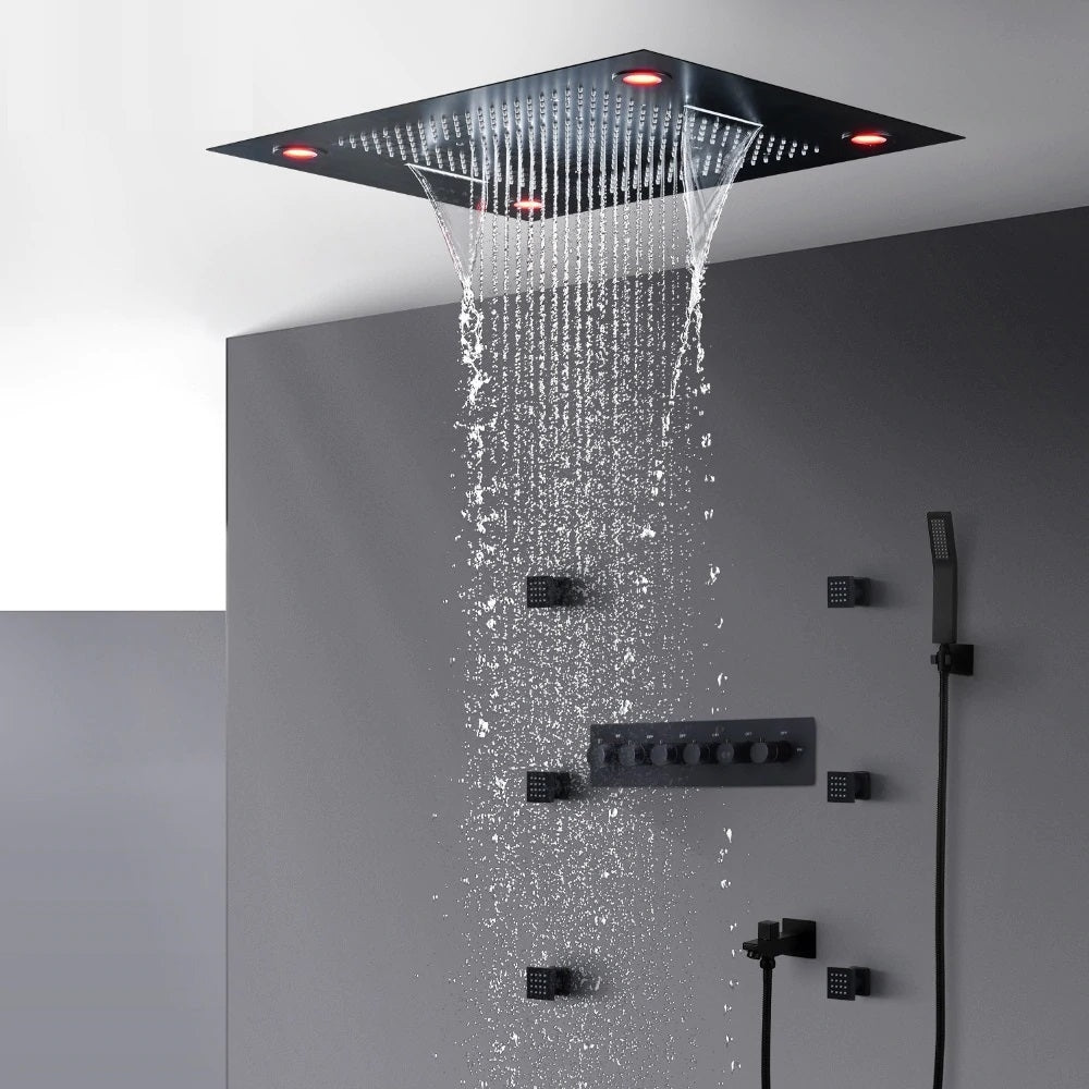 Oil Rubbed Bronze Multi Function Super Luxury Oil Rubbed Bronze Shower System