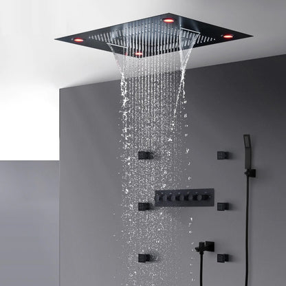 Oil Rubbed Bronze Multi Function Super Luxury Oil Rubbed Bronze Shower System