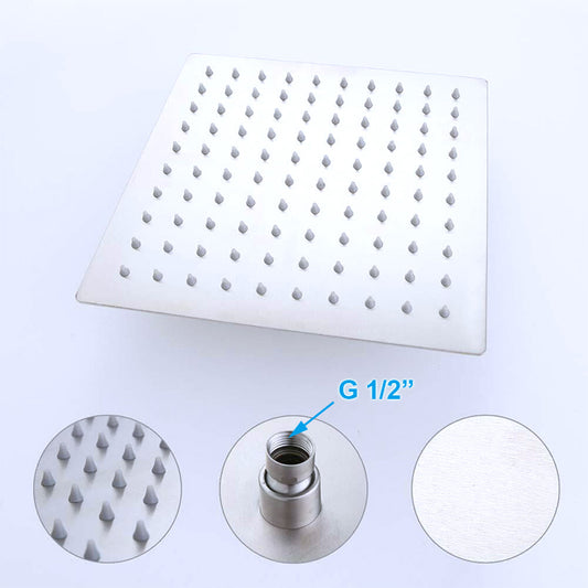 Juno Commercials Outdoor Shower Head in Chrome Finish