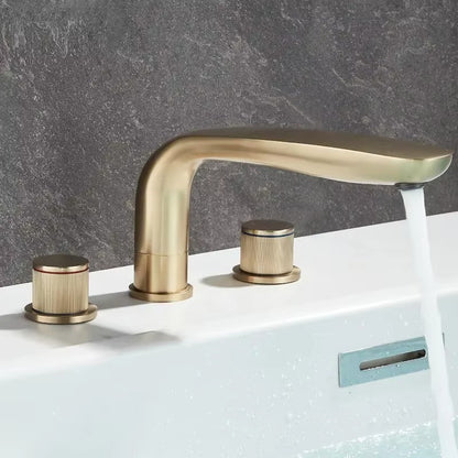 Juno New 3 Pcs Bathroom Faucet Multi Color Deck Mount Dual Handle bathroom Faucet