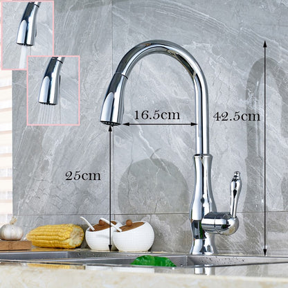 Juno Marina Pull-Out Kitchen Faucet Chrome Finish Single Handle with 220ml Soap Dispenser Kitchen Mixer Faucet
