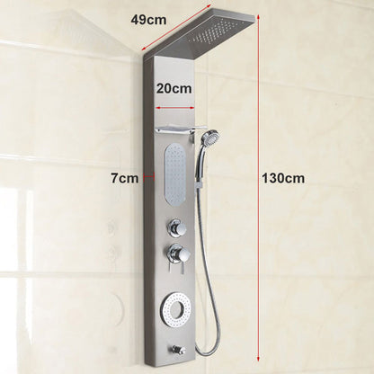 Massage Jet Bathroom Shower Panel System in Stainless Steel