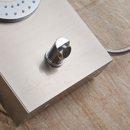 Massage Jet Bathroom Shower Panel System in Stainless Steel