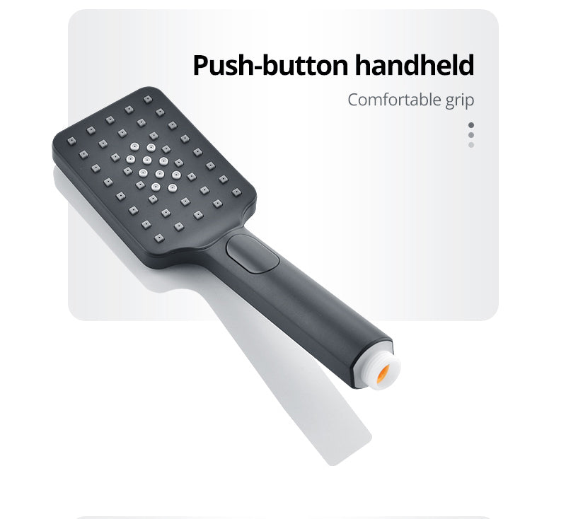 Juno New Matte Black Shower Head Ceiling Mount With LED Lights