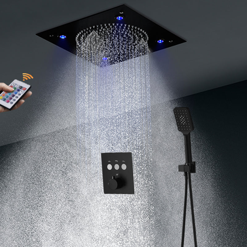 Juno New Matte Black Shower Head Ceiling Mount