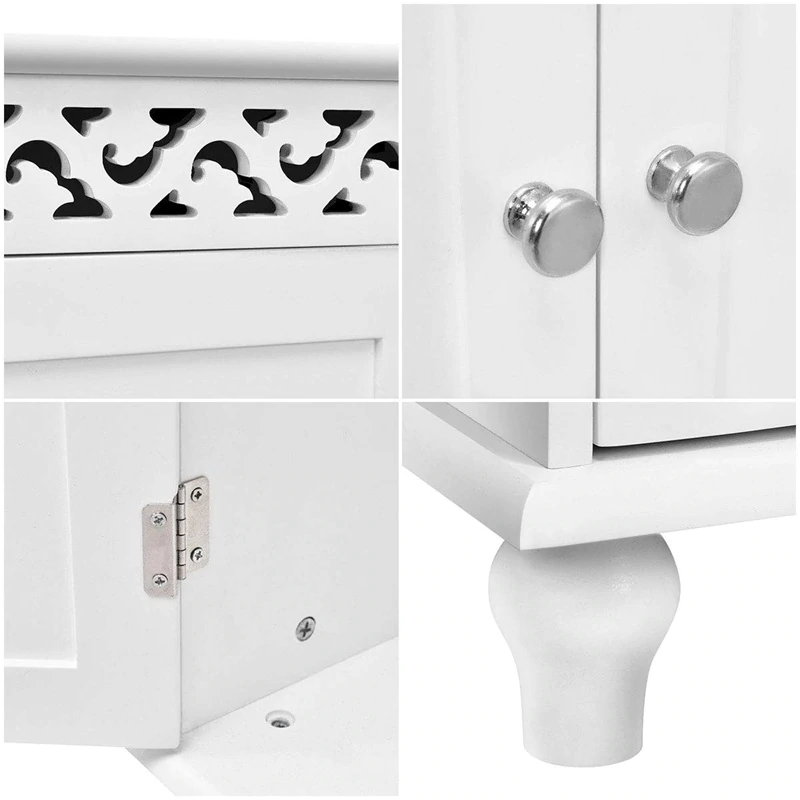 2 Door 2 Floor Wooden Medicine Cabinet