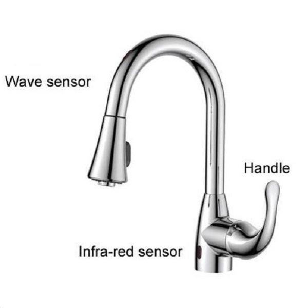 Juno Milan Touch Wave Kitchen Faucet Stainless Steel Faucet Wave sensor pull out fitting kitchen sink mixer tap