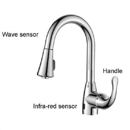 Juno Milan Touch Wave Kitchen Faucet Stainless Steel Faucet Wave sensor pull out fitting kitchen sink mixer tap